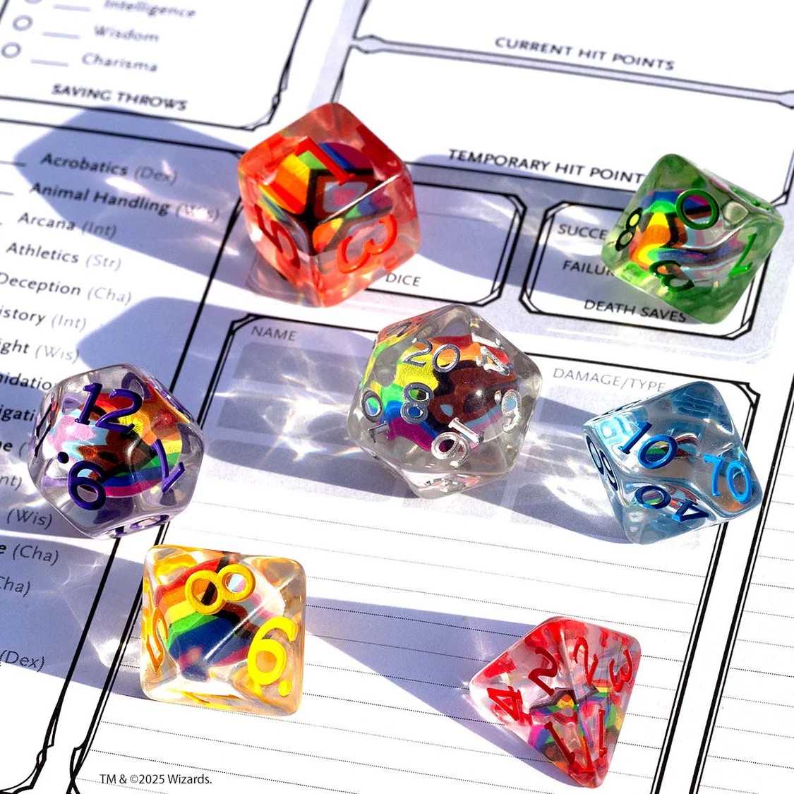 Dungeons & Dragons: Progress Pride Dice Set 3