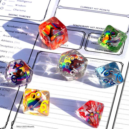 Dungeons & Dragons: Progress Pride Dice Set 3