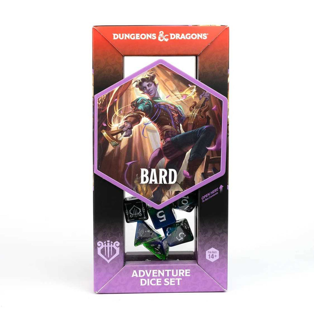 Adventure Dice Set Bard Blue Dungeons and Dragons Gaming Accessory by Sirius Dice 2