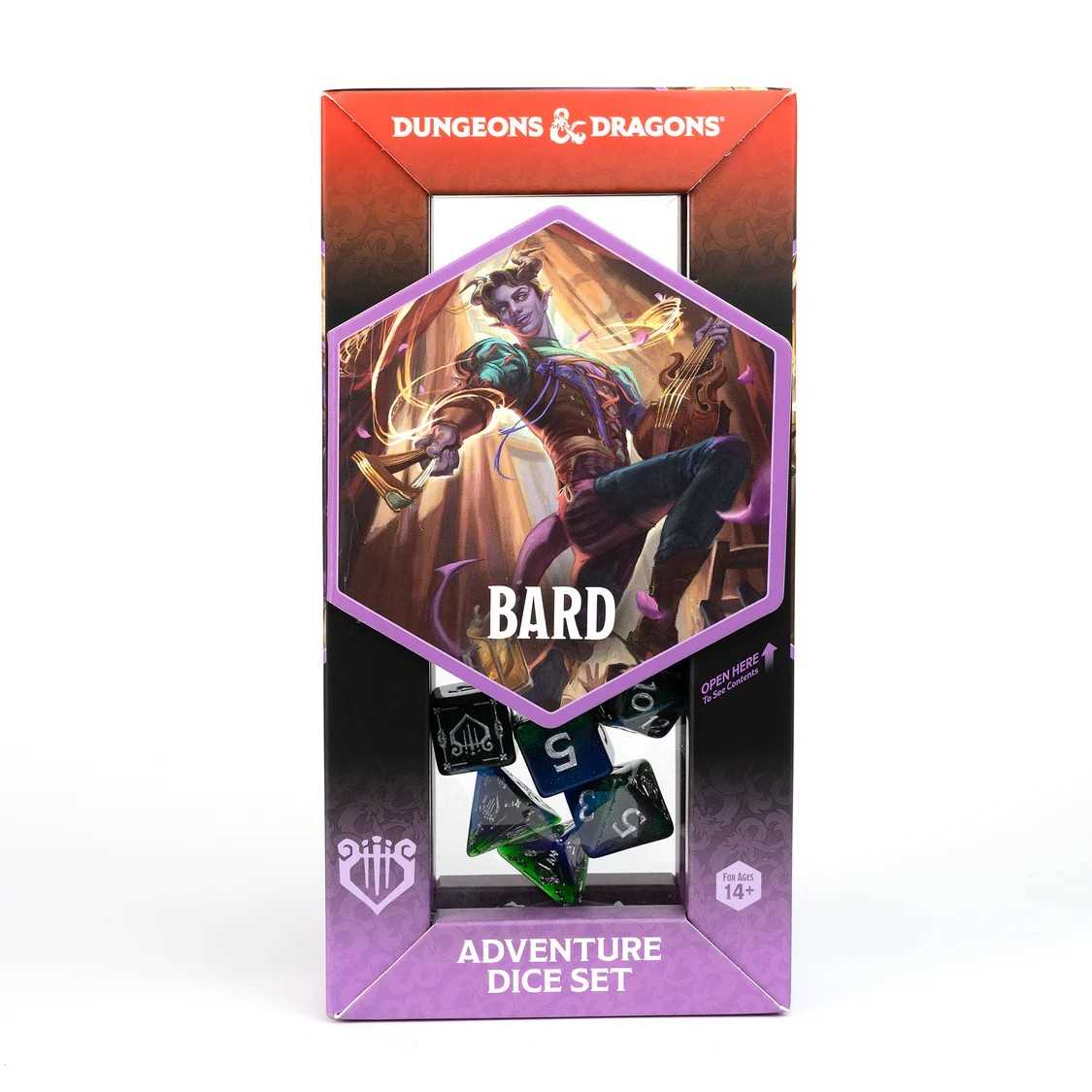 Adventure Dice Set Bard Blue Dungeons and Dragons Gaming Accessory by Sirius Dice 2