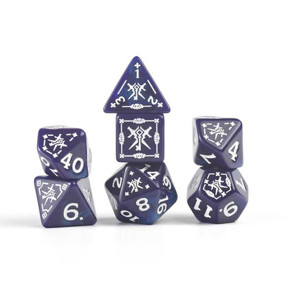 Adventure Dice Set Rogue Purple Dungeons and Dragons Gaming Accessory by Sirius Dice 3