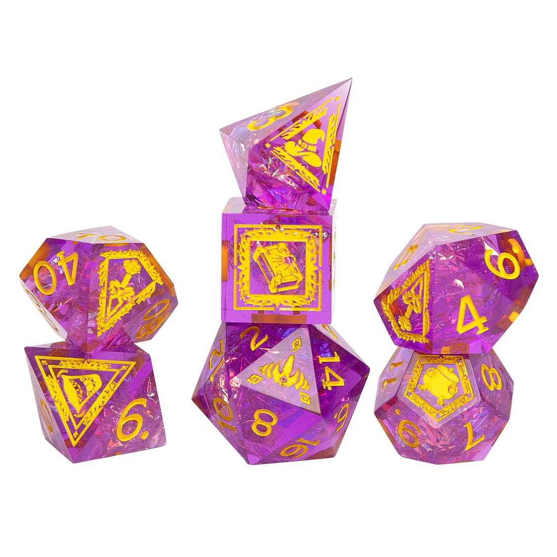 Adventure Dice Set Tasha the Witch Queen Sharp Edged Dice Set Dungeons and Dragons Gaming Accessory by Sirius Dice 2