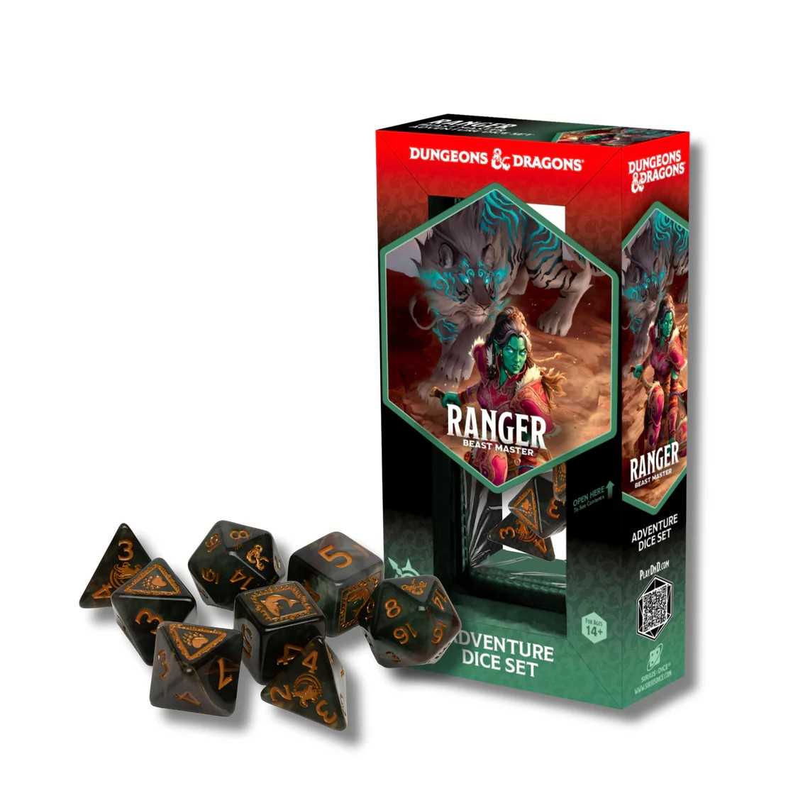 Adventure Dice Set Ranger Beast Master Dungeons and Dragons Gaming Accessory by Sirius Dice 1