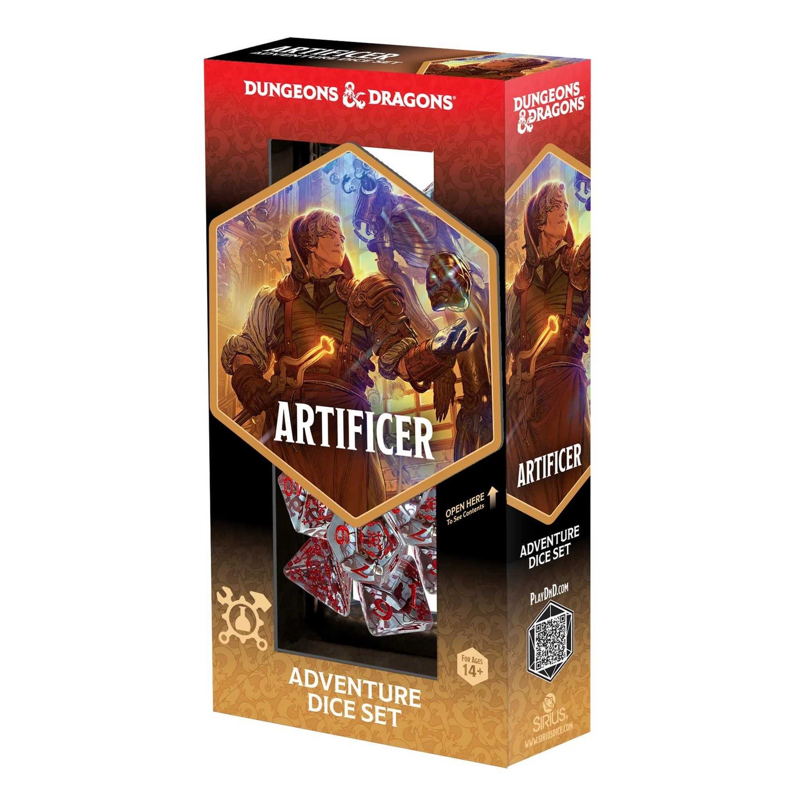 Adventure Dice Set Artificer Clear Dungeons and Dragons Gaming Accessory by Sirius Dice 1