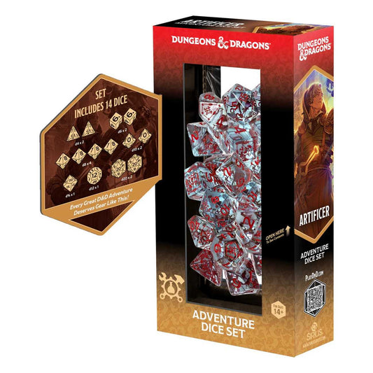 Adventure Dice Set Artificer Clear Dungeons and Dragons Gaming Accessory by Sirius Dice 2