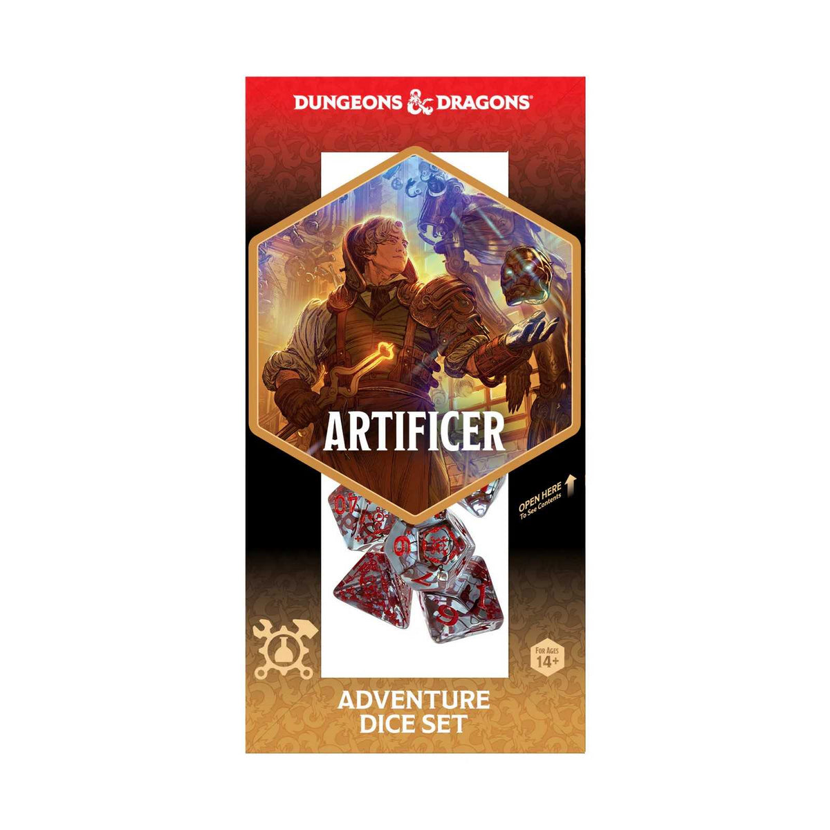 Adventure Dice Set Artificer Clear Dungeons and Dragons Gaming Accessory by Sirius Dice 3
