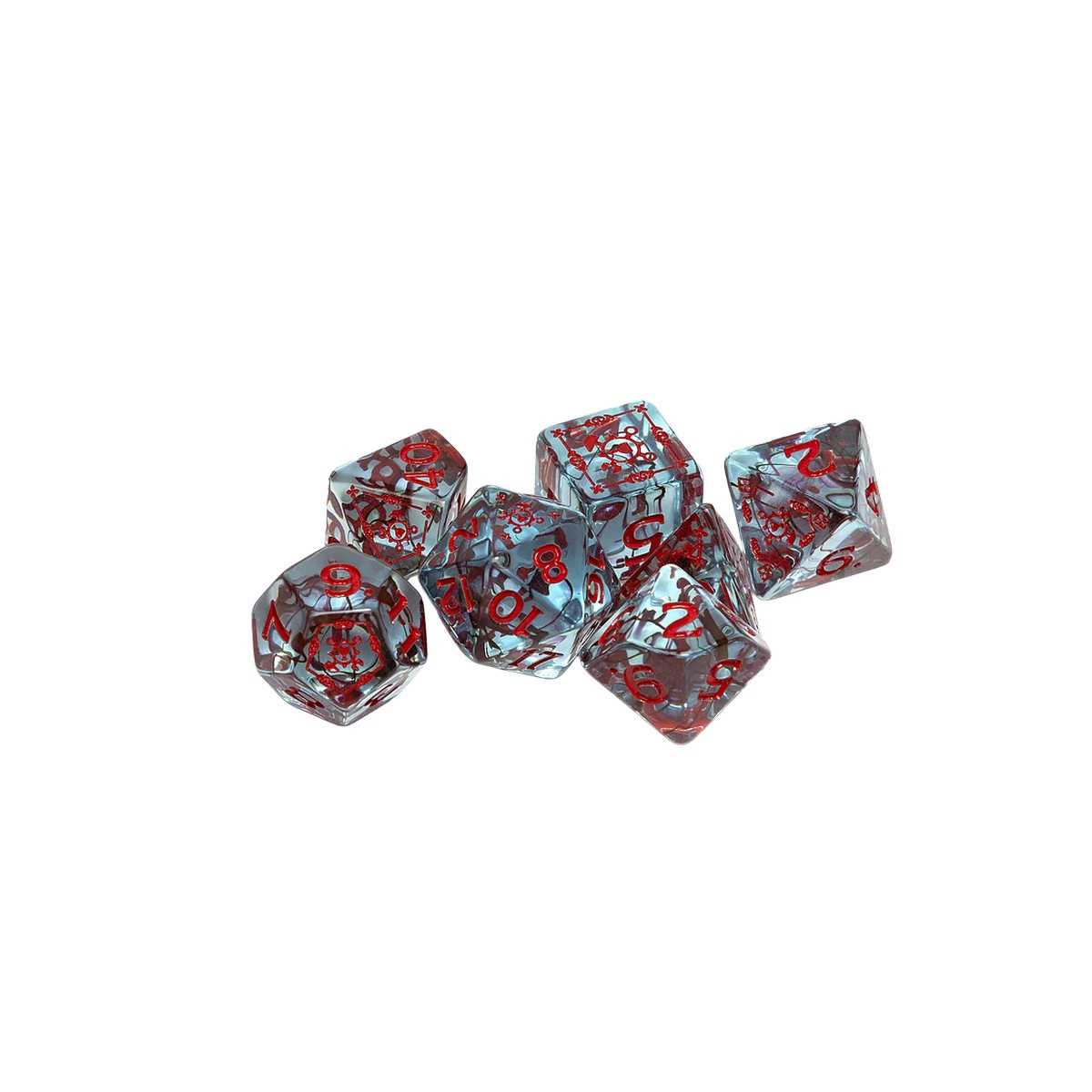 Adventure Dice Set Artificer Clear Dungeons and Dragons Gaming Accessory by Sirius Dice 4