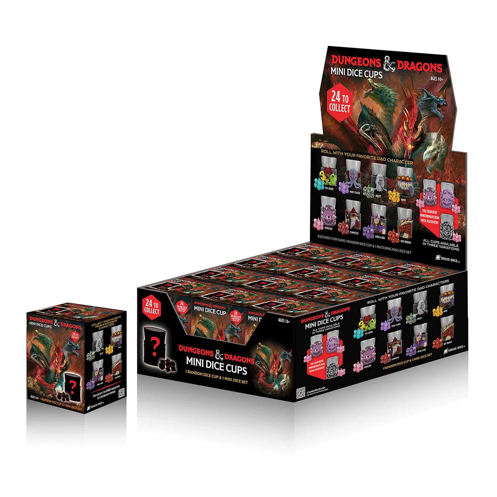 Dungeons and Dragons Mini Dice Cups Dice Set by Sirius Dice 1