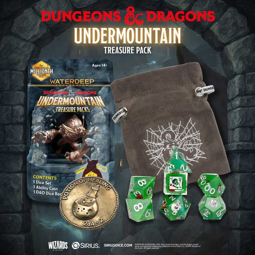 Undermountain Treasure Packs Display Dungeons and Dragons by Sirius Dice Gaming Accessory 1