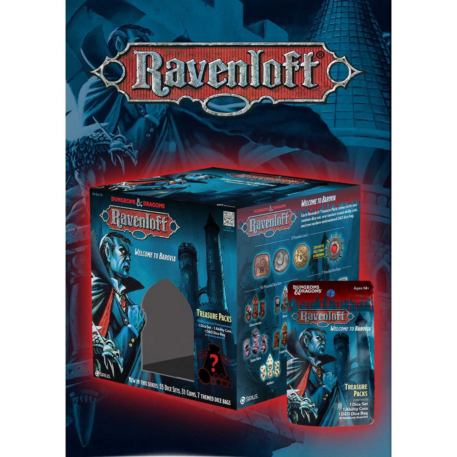 Dungeons and Dragons Castle Ravenloft Treasure Packs Roleplaying Game Accessory