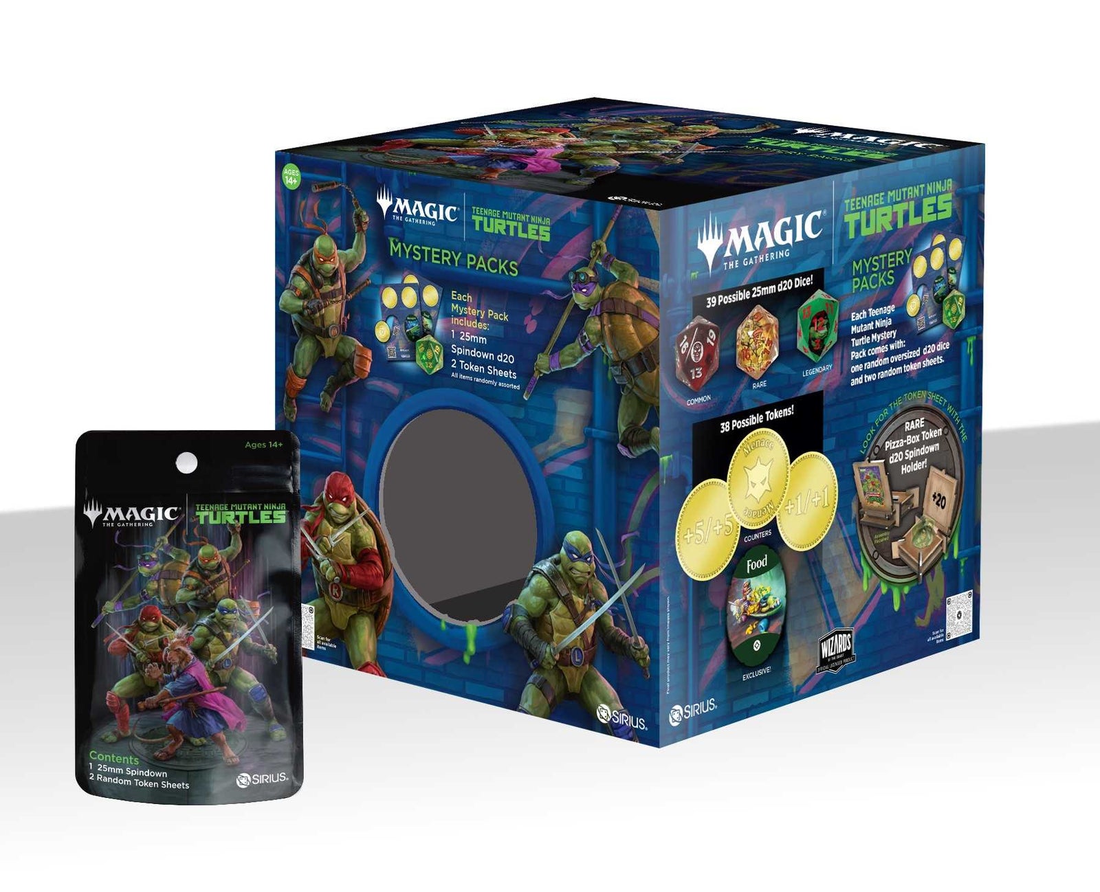 Sirius Dice Magic the Gathering Teenage Mutant Ninja Turtles Treasure Packs Roleplaying Game Accessory