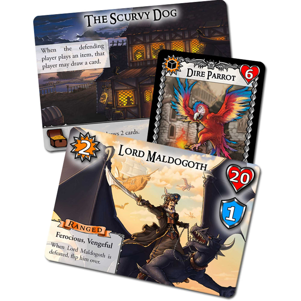 The Red Dragon Inn Battle for Greyport Pirates Card Game 3