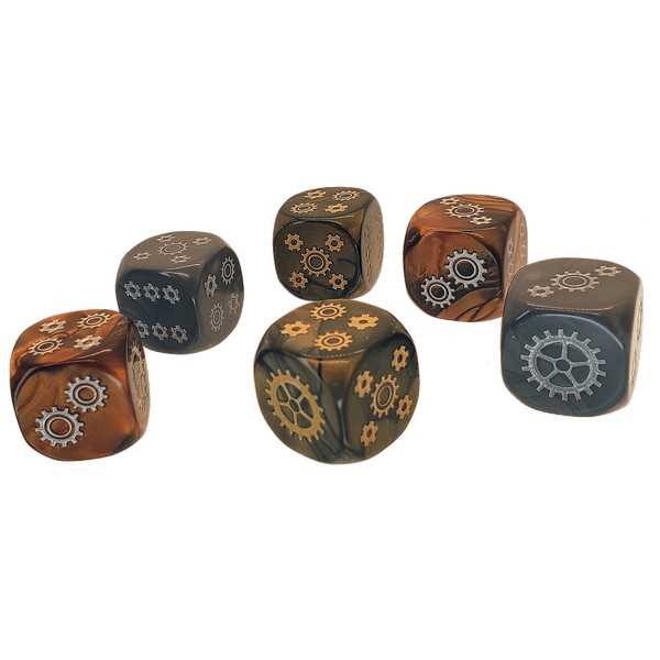 Steampunk: D6 Dice Set 2
