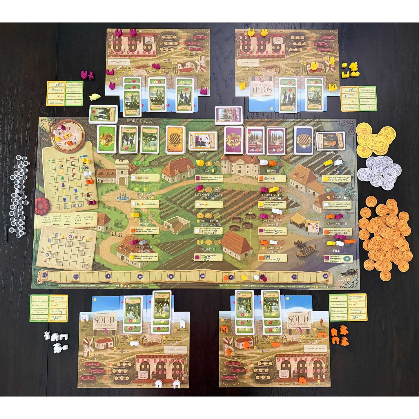 Bordeaux Viticulture Exp Board Game by Stonemaier 3