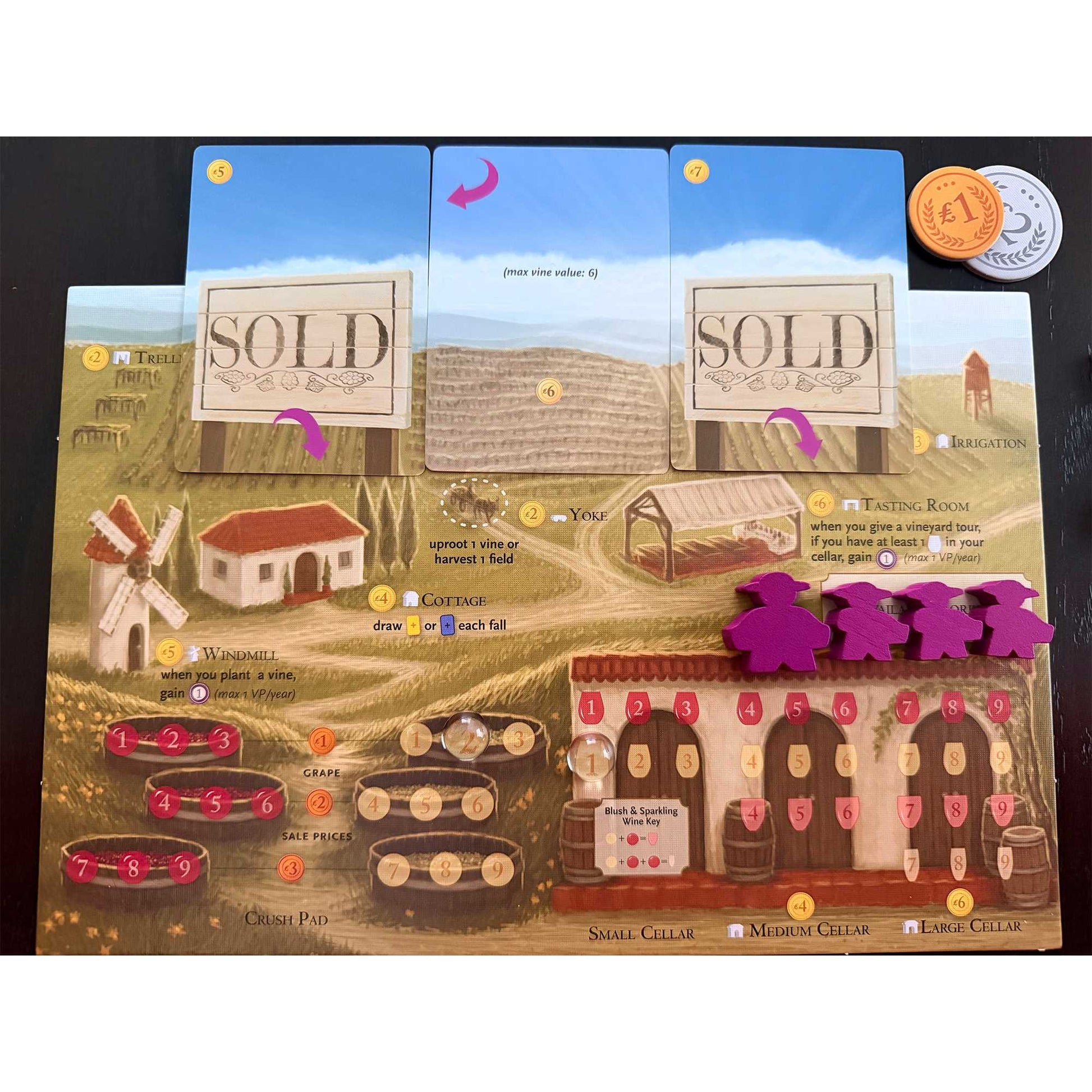 Bordeaux Viticulture Exp Board Game by Stonemaier 6