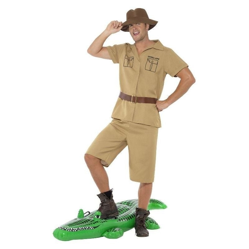 Safari Man Costume Adult Steve Irwin Outfit 1