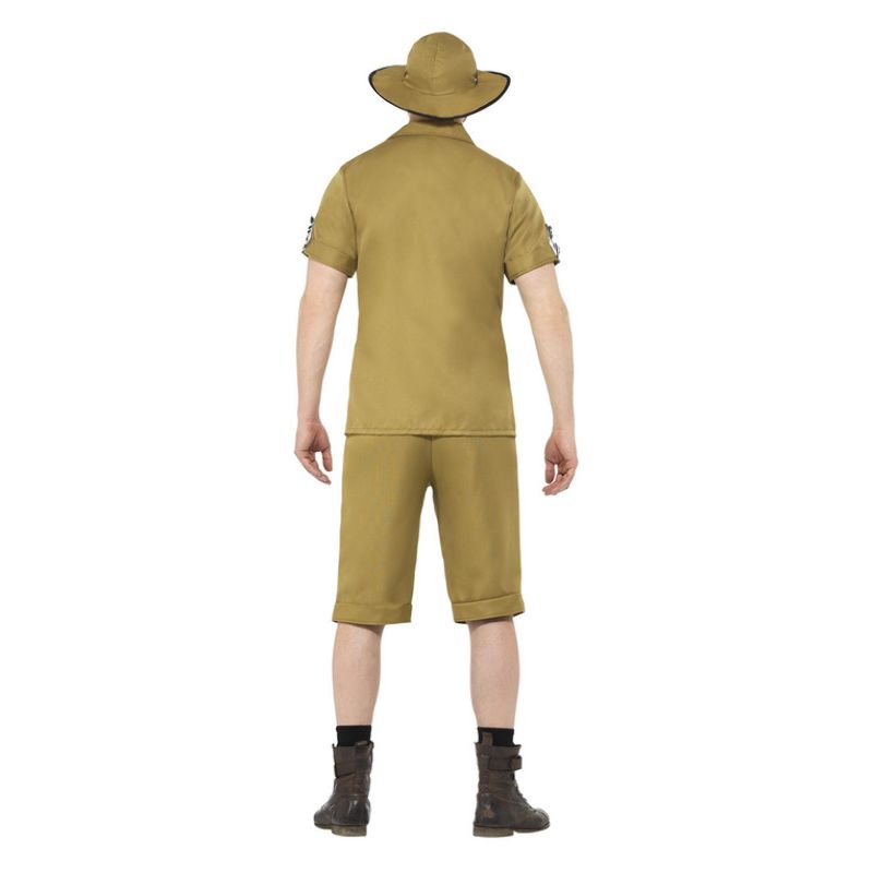 Safari Man Costume Brown Adult Khaki Zookeeper Suit 3