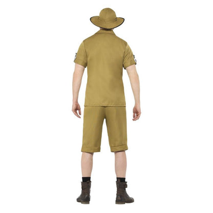 Safari Man Costume Brown Adult Khaki Zookeeper Suit 3