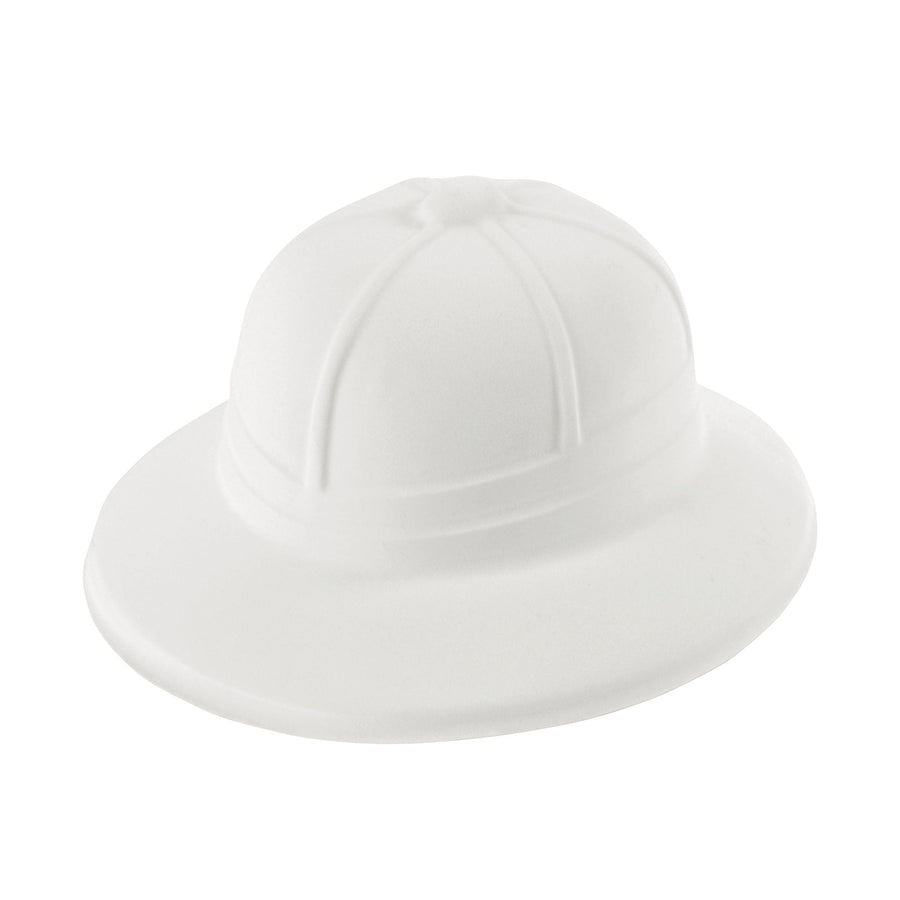 Safari Pith Helmet White Flock Hat Costume Accessory_1