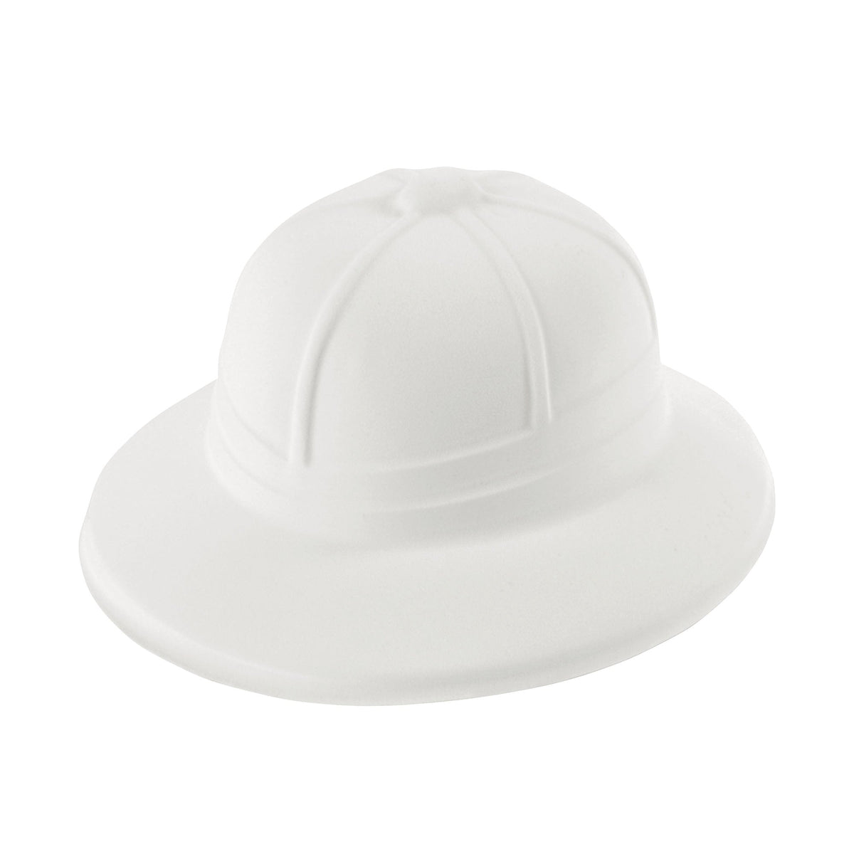 Safari Pith Helmet White Flock Hat Costume Accessory 1