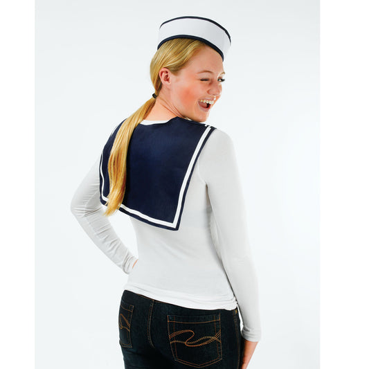 Sailor Girl Costume Set Instant Disguise Navy Hat and Scarf 2