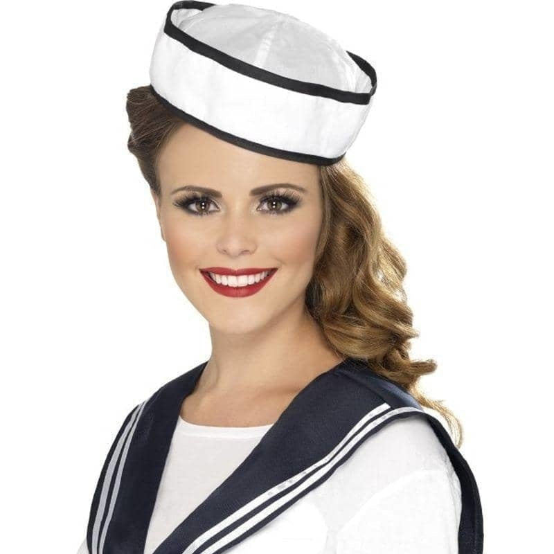 Sailor Ladies Instant Kit Adult White Blue Scarf Hat_1