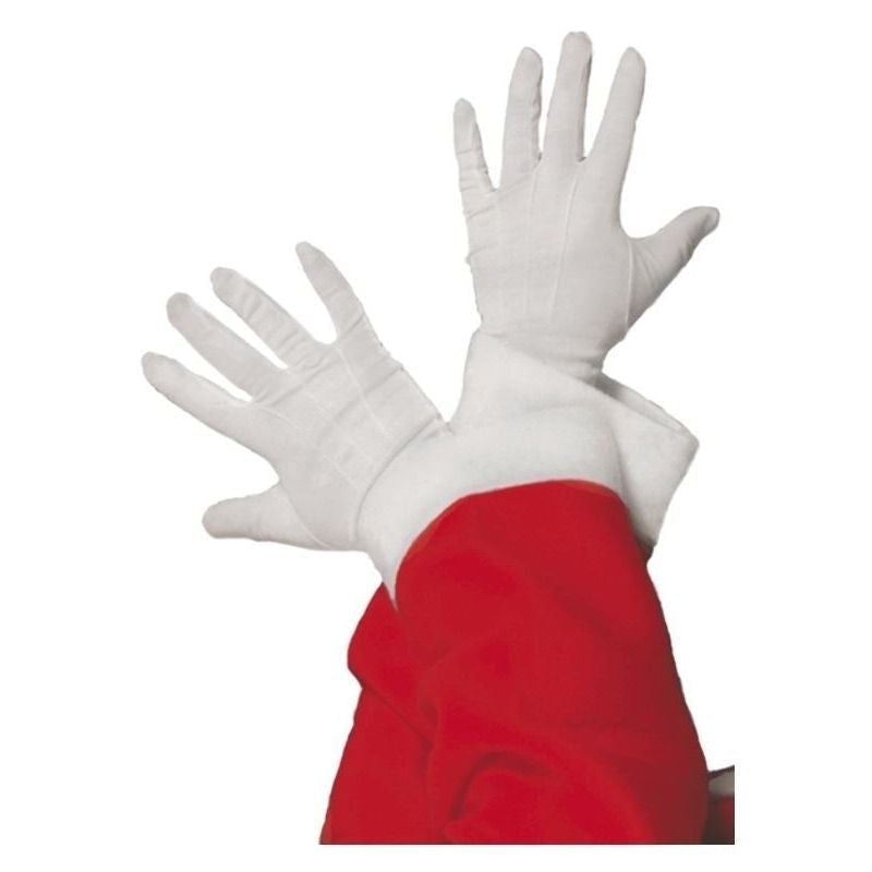Size Chart Santa Gloves Adult White