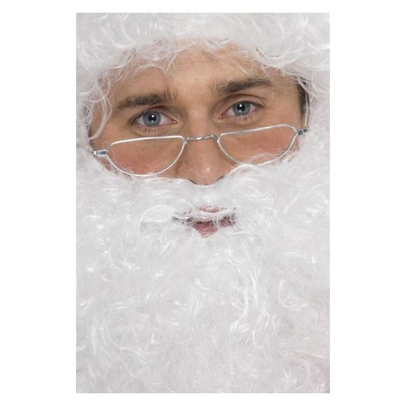 Santa Half Moon Specs Adult Silver 2