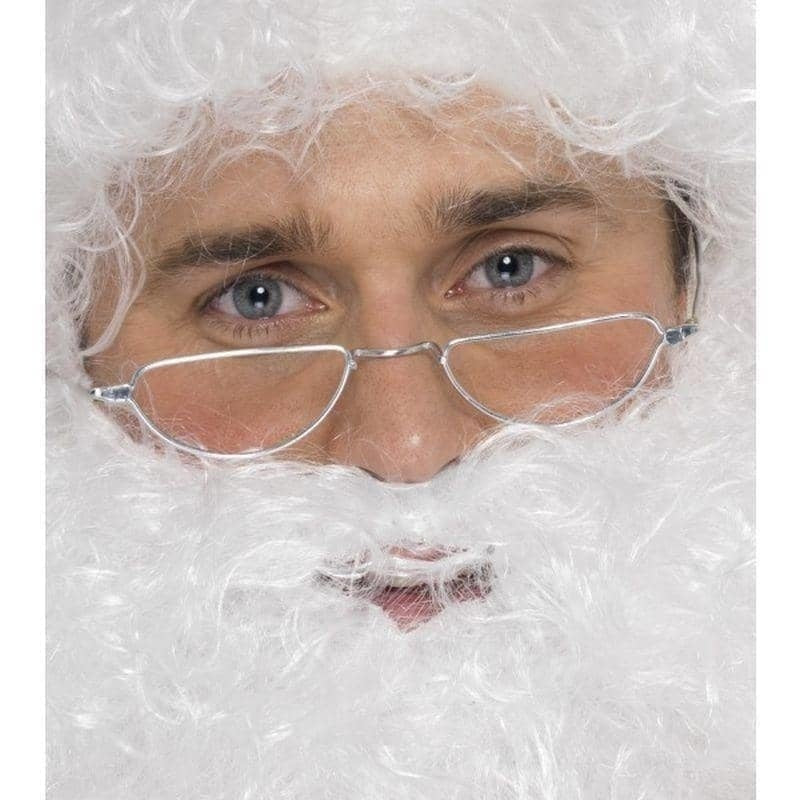 Santa Half Moon Specs Adult Silver 1