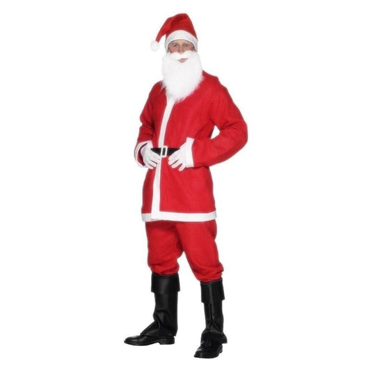 Santa Suit Costume Adult Red White Father Xmas 2