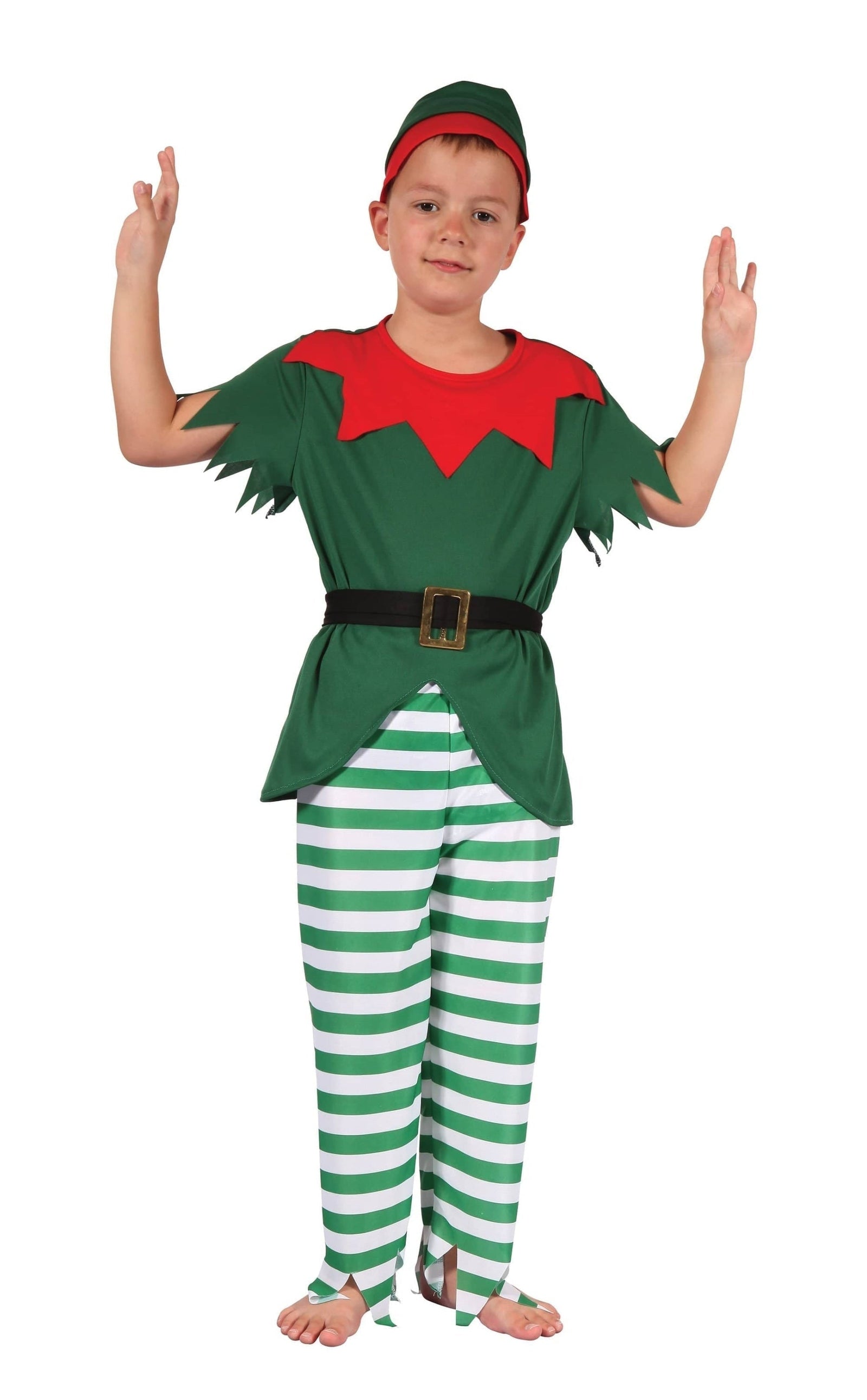 Santas Helper Boy Christmas Elf Childrens Costume 1