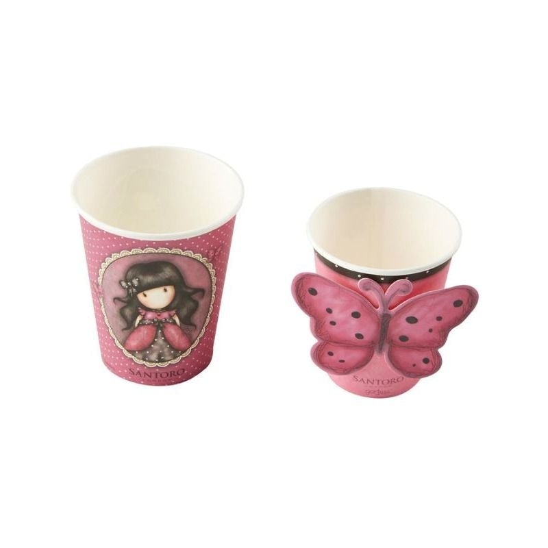 Santoro Gorjuss Ladybird Paper Cups Pink 1