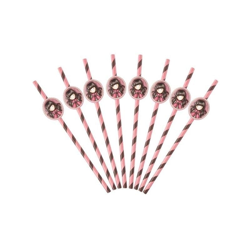 Santoro Gorjuss Ladybird Paper Straws Pink 1