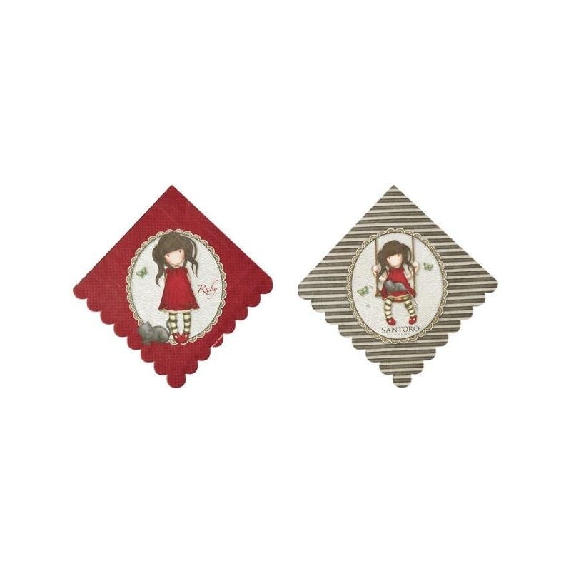 Santoro Gorjuss Ruby Napkins Red 1