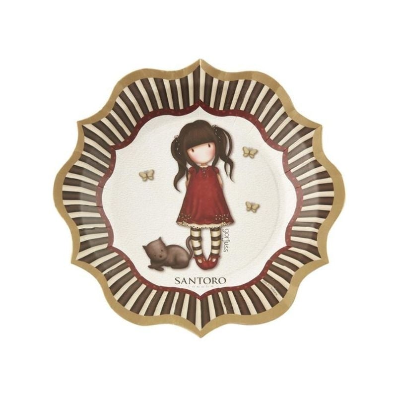 Santoro Gorjuss Ruby Paper Plates Black 1