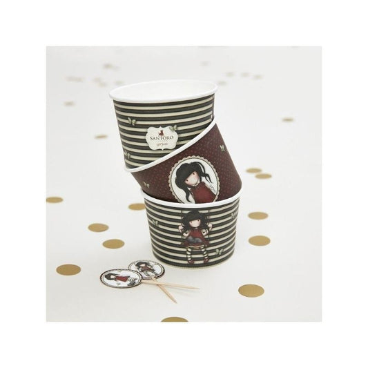 Santoro Gorjuss Ruby Paper Treat Tubs and Toppers 1