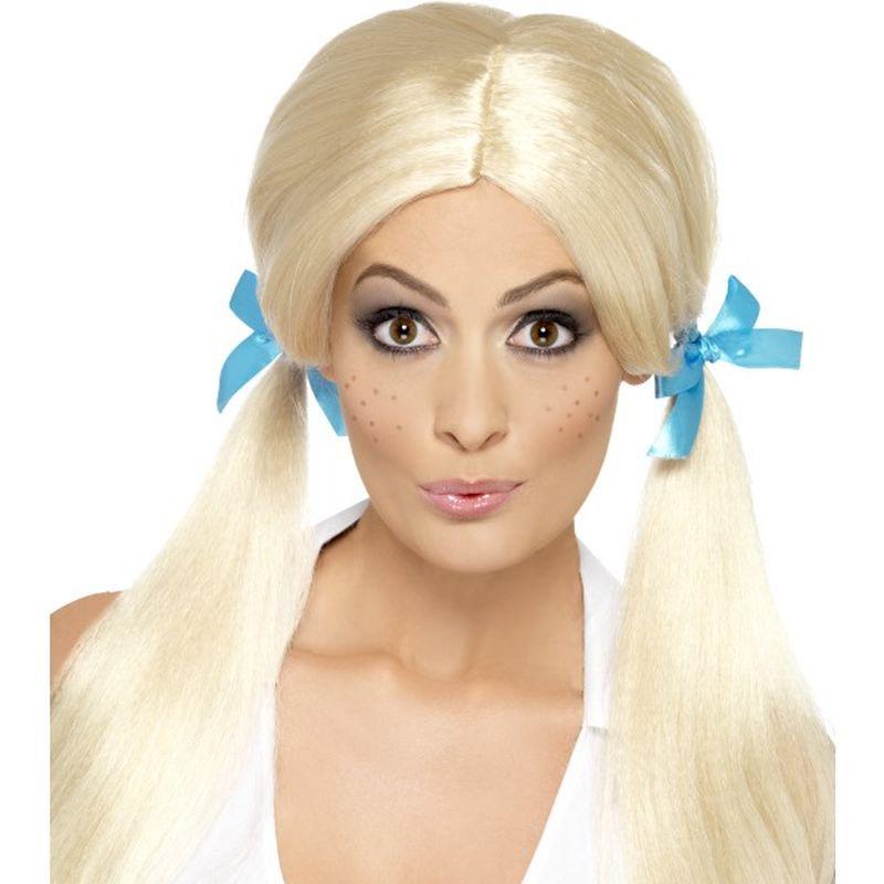Sassy Schoolgirl Pigtails Wig Adult Blonde 1