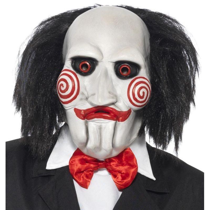 Saw Jigsaw Mask Adult Black White 1