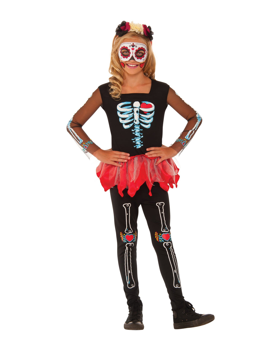 Scared To The Bone Girls Skeleton Costume_1