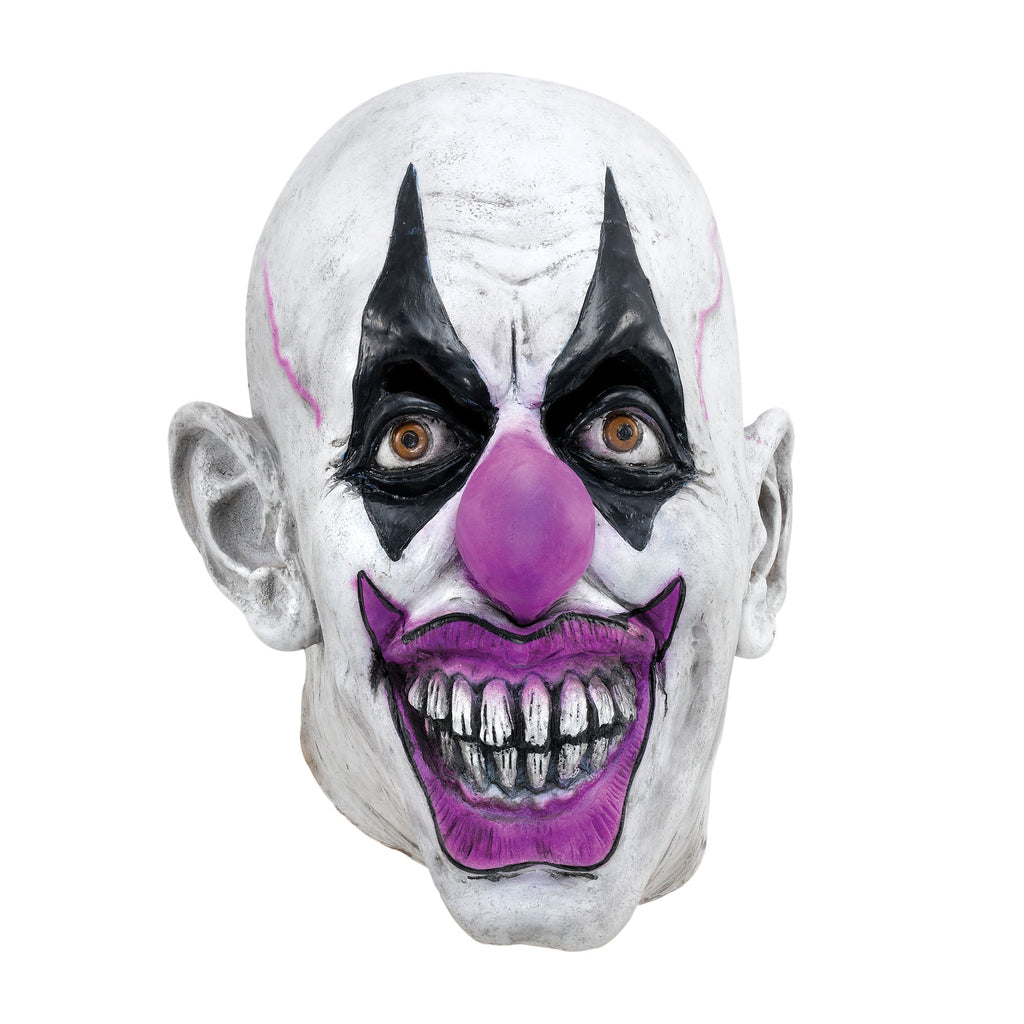Scary Clown Rubber Mask Evil Grin Joker Scary Clown Rubber Mask Evil Grin Joker