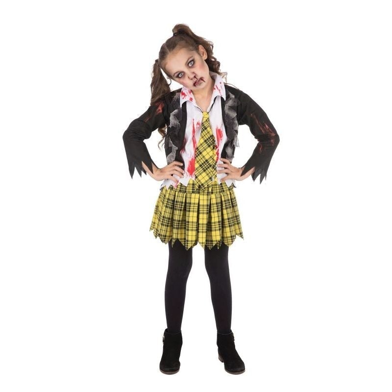 School Girl Zombie Kids Costume 1