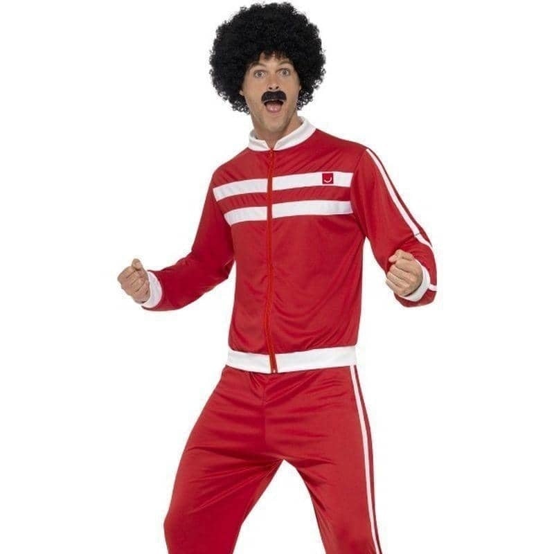Scouser Tracksuit Adult Red White_1