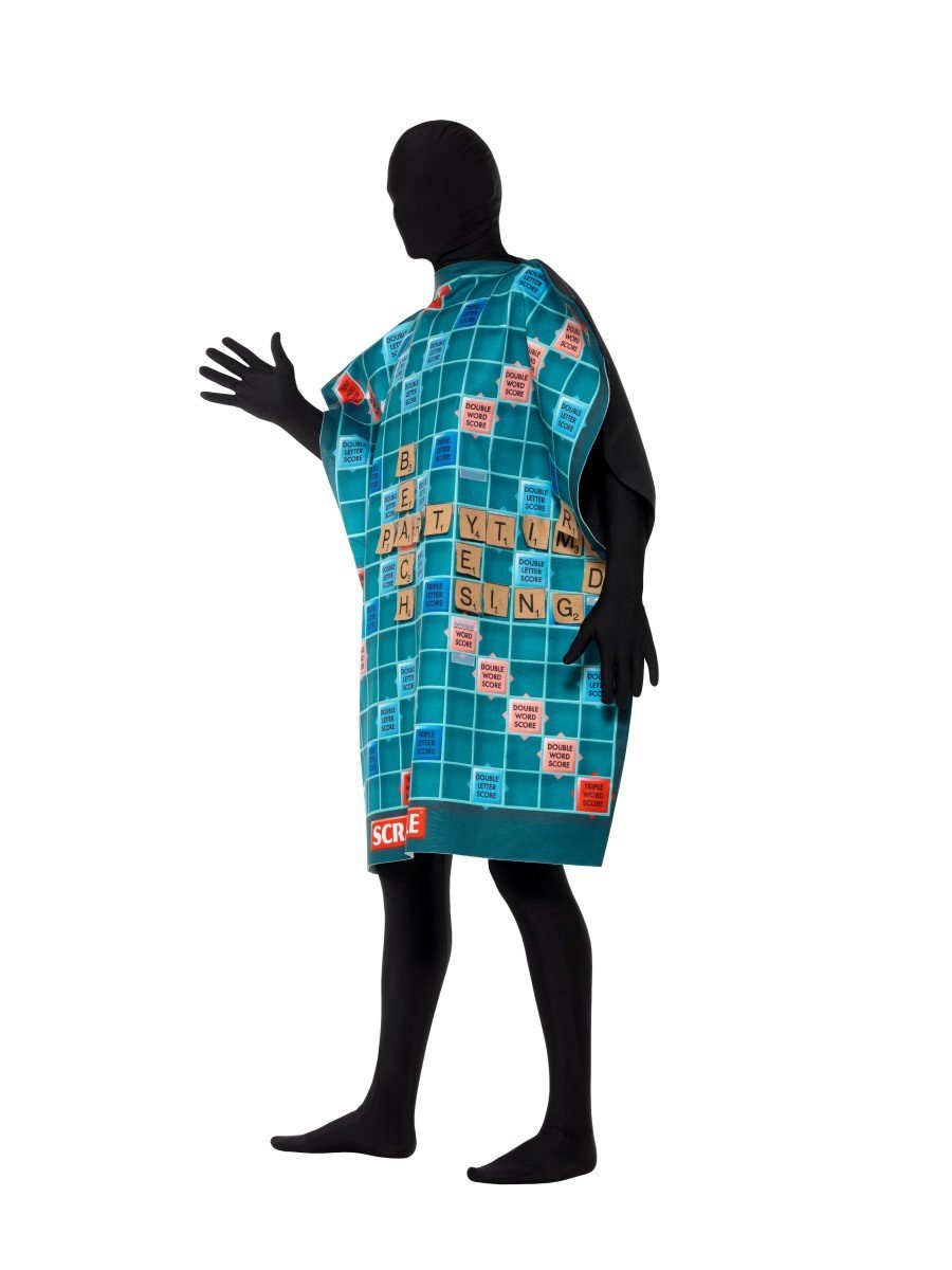 Scrabble Board Licensed Costume Adult Green 3