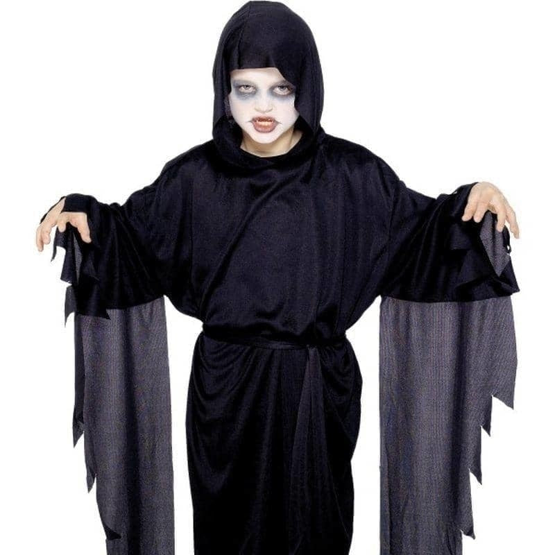 Screamer Ghost Robe Kids Black 1