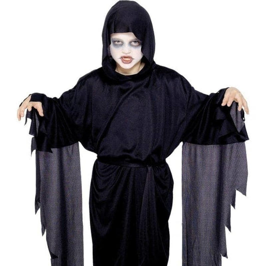 Screamer Ghost Robe Kids Black 1