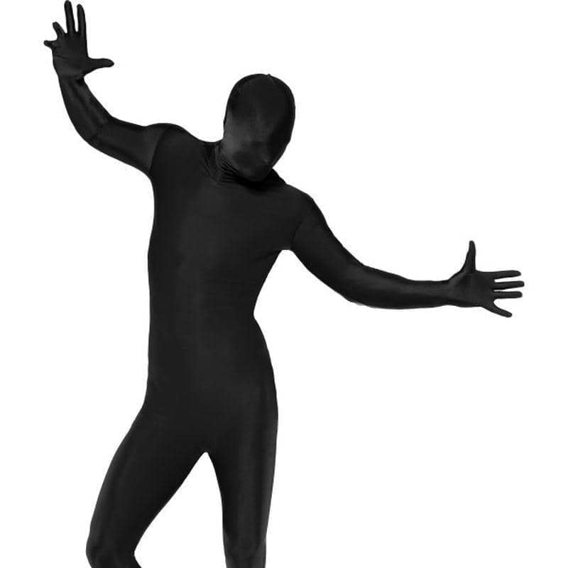 Second Skin Suit Adult Black Morph Party Jumpsuit_1