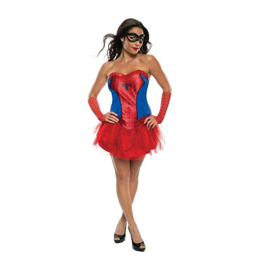 Secret Wishes Women's Marvel Universe Secret Wishes Spider Girl Costume Tutu Dress and Mask 1