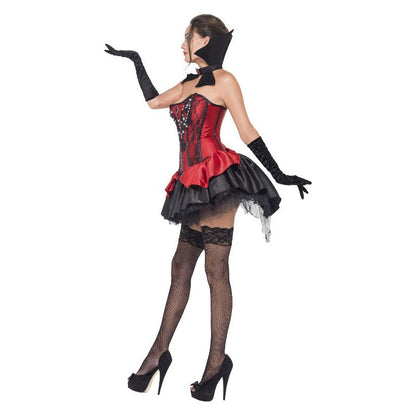 Seductive Vamp Costume Red and Black Adult 3