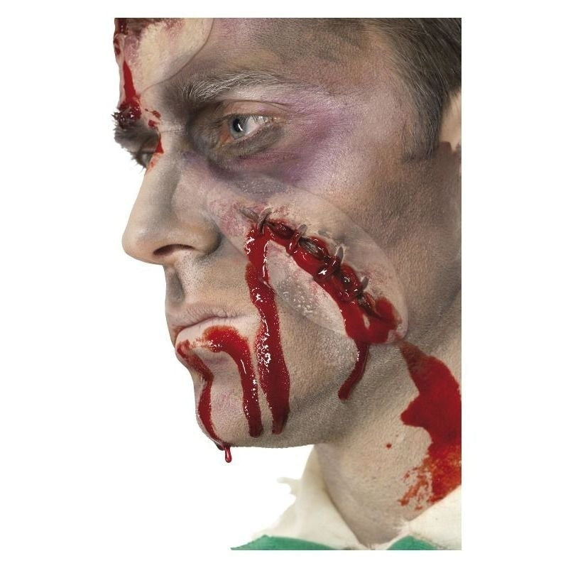 Self Stitched Up Scar Adult Red 2