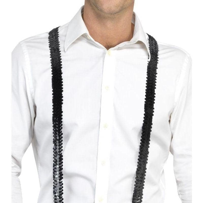 Sequin Braces Adult Black 1